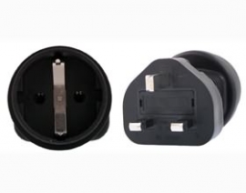 Schuko To Uk 3 Pin Plug Adapter