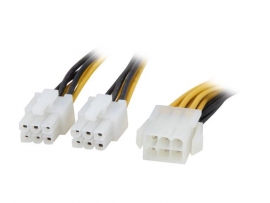 Startech 6in Pci Express Power Splitter Cable Pciexsplit6
