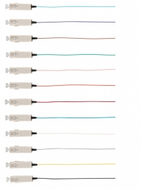 4cabling Fibre Pigtail Lc Os1 Singlemode 2m - 12 Pack Rainbow 015.012.1302