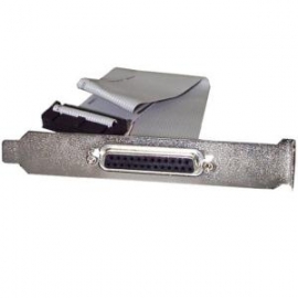 Startech 16in Db25 Parallel Female To Idc 25 Pin Header Slot Plate Plate25f16