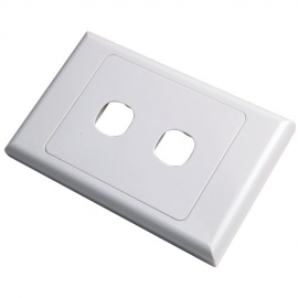 4cabling 2 Way Australian Style Wall Plate 016.002.0002