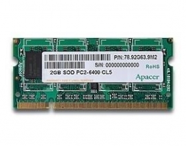 Apacer Ddr2 Sodimm Pc6400 1gb 800mhz 128x8 Cl6