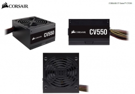 Corsair CV Series™ CV550 — 550 Watt 80 Plus® Bronze Certified PSU (CV550)