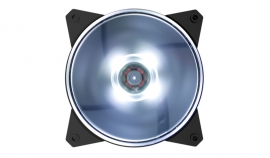 Cooler Master Masterfan Mf120l 120mm White Led Fan 1200 Rpm R4-c1ds-12fw-r1