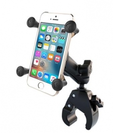 Ram Mounts Ram Small Tough-claw Base With Double Socket Arm And Universal X-grip Cell/iphone Cradle