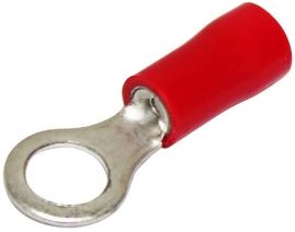 Ring Terminal Red Double Grip 12mm Hole 0.5mm² - 1.5mm² - 50 Pack 022.010.0186