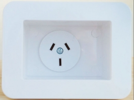 4cabling Recessed Single Appliance Outlet 016.008.0011