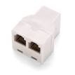 Generic Rj12/ Rj11 (4c) Modular T Adapter/ Splitter, One Female To 2 Females Rj12 1-2