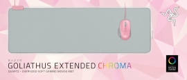 Razer Goliathus Extended Chroma - Soft Gaming Mouse Mat With Chroma - Quartz - Fmrl Packaging Rz02-02500316-R3M1