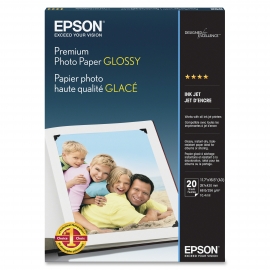 Epson S041288 Premium Glossy Photo Paper A3 20 Sheets