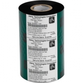 Zebra Ribbon: Resin 110Mmx450M, 1"Id For Tabletop Printers S5095Bk11045
