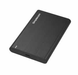 Simplecom SE221 Aluminium 2.5'' Sata Hdd/ Ssd To Usb 3.1 Enclosure Black Se221-Bk