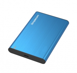 Simplecom SE221 Aluminium 2.5'' Sata Hdd/ Ssd To Usb 3.1 Enclosure Blue Se221-Bl