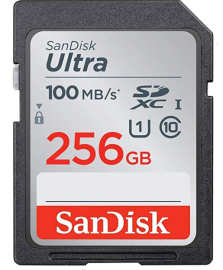 SANDISK ULTRA SDXC SDUNR 256GB C10 UHS-I 100MB/S R 4X6 10Y Sdsdunr-256G-Gn6In