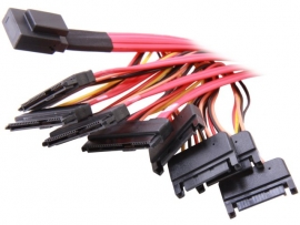 Startech 50cm Internal Serial Attached Scsi Mini Sas Cable - Sff8087 To 4x Sff8482 - Internal Mini