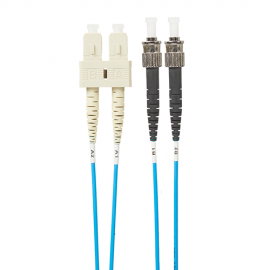4Cabling 2M Sc-St Om4 Multimode Fibre Optic Cable: Blue (Fl.Om4Scst2Mb)