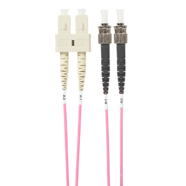 4Cabling 3M Sc-St Om4 Multimode Fibre Optic Cable: Salmon Pink (Fl.Om4Scst3Mp)