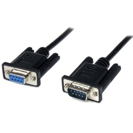 Startech 1m Black Db9 Rs232 Serial Null Modem Cable F/m - Db9 Male To Female - 9 Pin Null Modem