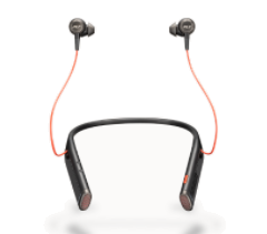 Plantronics Voyager B6200 Uc Earbud Neckband Stereo Usb-A Bluetooth Headset (Black) (208748-101)
