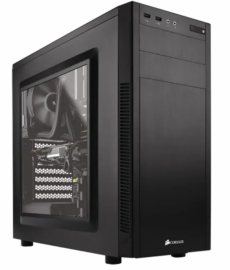 Corsair 100R-Window Mid-Tower Case: Carbide 100R Window - Black (100R-Window)