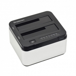 Simplecom Sd322 Dual Bay Usb 3.0 Aluminium Docking Station For 2.5" And 3.5" Sata Hdd Silver Sd322-sl