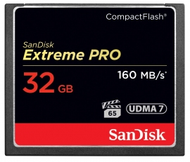 Sandisk Extremepro, Cf, 32gb, 160mb/150mb/s, Udm (excel Appear To Be 65 Support) Sdcfxps-032g-x46