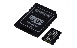 Kingston 256Gb Microsdxc Canvas Select 100R Cl10 Uhs-I Card + Sd Adapter (SDCS2/256GB)