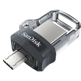 Sandisk Ultra Dual Drive M3.0 Black Usb3.0/ Micro-usb Connector Otg-enabled Android Devices 5y