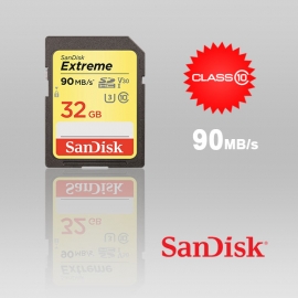 Sandisk Extreme Sdhc Uhs-i U3 Class 10 32gb Upto 90mb/ S (sdsdxve-032g) Ffcsan32gsdxve90