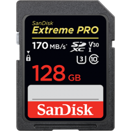 Sandisk Extreme Pro 128GB Sdxc V30 U3 C10 Uhs-I 170Mb/ Sr 90Mb/ Sw 4X6 Lftm Lmtd Sdsdxxy-128G-Gn4In