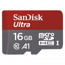 Sandisk Sdsquar-016G-Gn6Mn Micro Sdhc Ultra A1 Class 10 98Mb/ S No Adapter Sdsquar-016G-Gn6Mn1