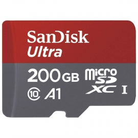Sandisk Sdsquar-200G-Gn6Mn Micro Sdxc Ultra A1 Class 10 100Mb/ S No Adapter Sdsquar-200G-Gn6Mn1