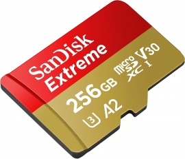 SanDisk Extreme® microSDXC™ 256 GB UHS-I CARD SDSQXA1-256G-GN6MN