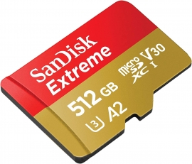 SanDisk Extreme® microSDXC™ 512 GB UHS-I CARD SDSQXA1-512G-GN6MN
