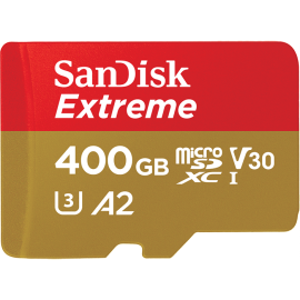 Sandisk Extreme Microsdxc U3 C10 A2 Uhs-i 160mb/ S R 90mb/ Sw 4x6 Sdadaptor Lifetimelimited Sdsqxa1-400g-gn6ma