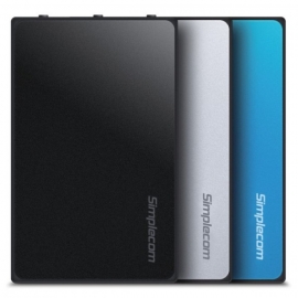 Simplecom Se325 Tool Free 3.5" Sata Hdd To Usb 3.0 Hard Drive Enclosure Black Se325-bk