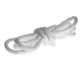 4cabling Self Closing Wrap 32mm X 10m Roll With Braided Finish: White 022.032.2015