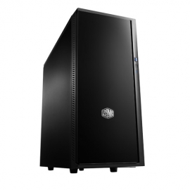 Cooler Master Silencio 452 Atx Case All Black Silent Case W/o Psu W/ Usb 3.0 Card Reader Sound