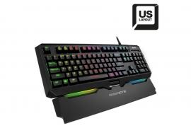 Sharkoon Shark Zone Mk80 Rgb Illuminated Mechanical (red Switch) Keyboard, Us Layout, 1.45kg, 47x18x24cm