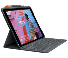 Logitech Ipad Slim Folio For Ipad 10.2" (7Th Gen) With Apple Pen Holder (920-009469)