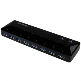 Startech 10-port Usb 3.0 Hub With Charge And Sync Ports - 2 X 1.5a Ports - Desktop Usb Hub And
