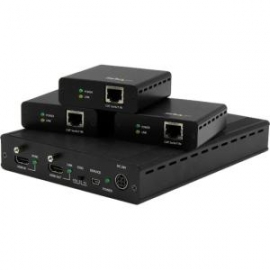 Startech 3-port Hdbaset Extender Kit With 3 Receivers - 1x3 Hdmi Over Cat5 Splitter - Up To 4k