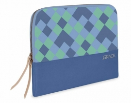 Stm Grace Laptop Sleeve 15" - Blue Diamonds  (Stm-114-106P-19)