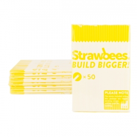 Strwabees Straws 50Pk - Yellow Sb-Stwylw