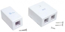4cabling Double Keystone Surface Mount Box 016.008.0002