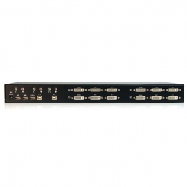 Startech 2 Port Quad Monitor Dual-link Dvi Usb Kvm Switch With Audio & Hub Sv231qdviua