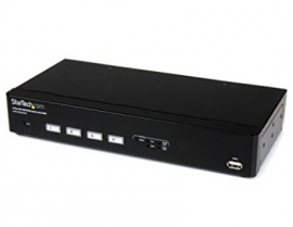 Startech 4 Port Usb Dvi Kvm Switch With Ddm Fast Switching Technology And Cables - Four Port