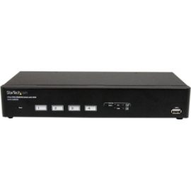 Startech 4 Port Usb Vga Kvm Switch With Ddm Fast Switching Technology And Cables - Vga Usb
