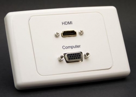 4cabling Hdmi Svga Wall Plate Cwpfh203