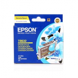 Epson T063290 Cyan Ink Cartridge For C67/ C87, Cx3700/ 4100/ 4700, 380pages